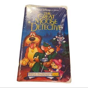 Sealed WALT DISNEY'S CLASSIC The Great Mouse Detective (VHS 1360) Black Diamond